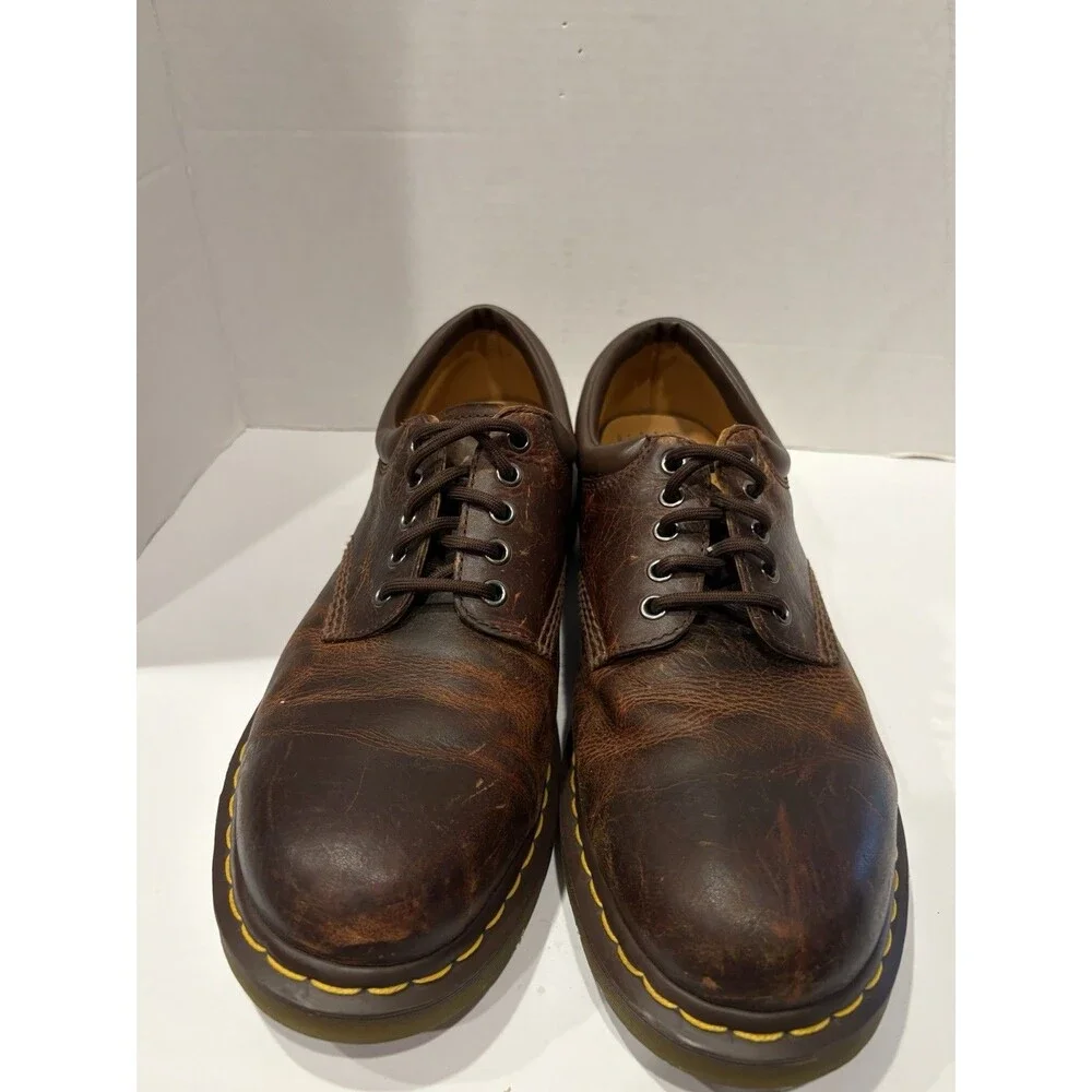 Dr. Martens 1461 3 Eye Crazy Horse Brown Leather Oxford Shoes Men’s US 12